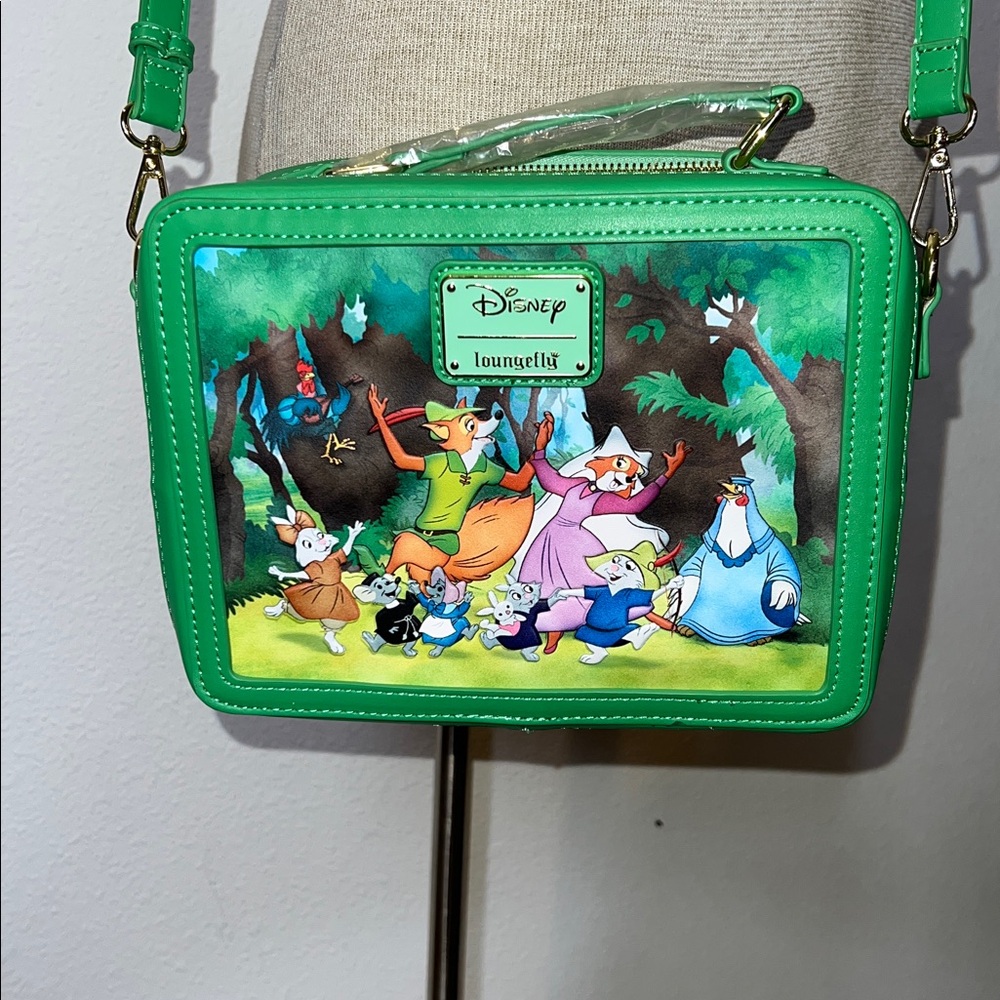 Disney x Loungefly Robin Hood Lunchbox Style Crossbody Bag - Picture 2 of 5